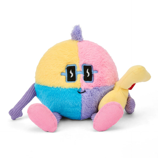 Peluche originale pour enfant Hello Hossy Disco Pop - vue de face, posée
