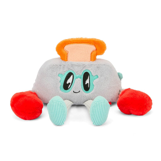 Peluche originale pour enfant Hello Hossy Punchy Toast - vue de face, posée