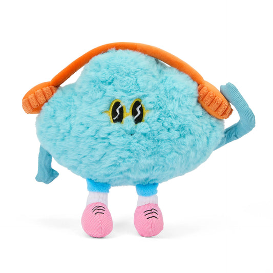 Peluche originale pour enfant Hello Hossy forme nuage Rock N Cloud – vue de face, debout