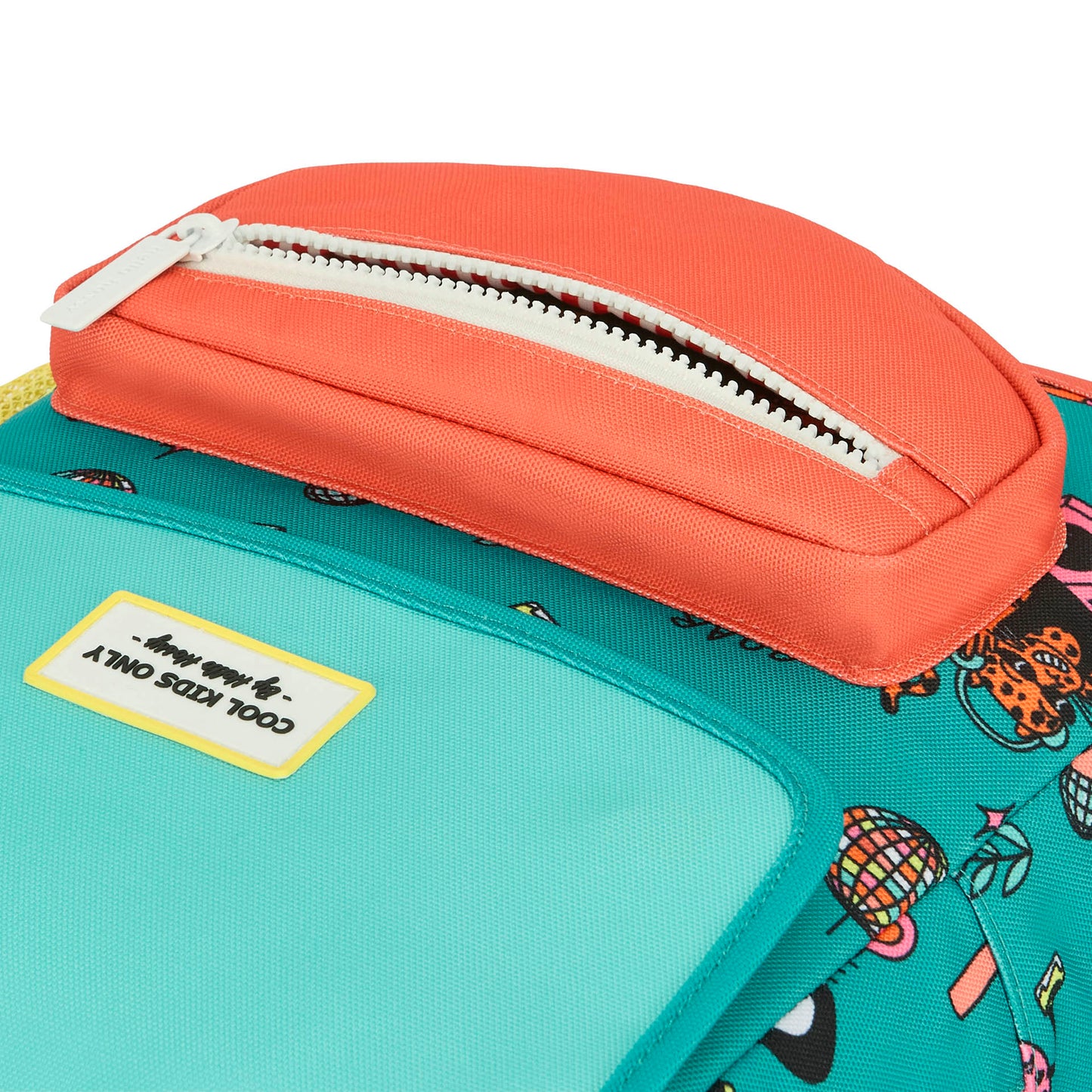 Children's green coral animals patterned backpack Hello Hossy