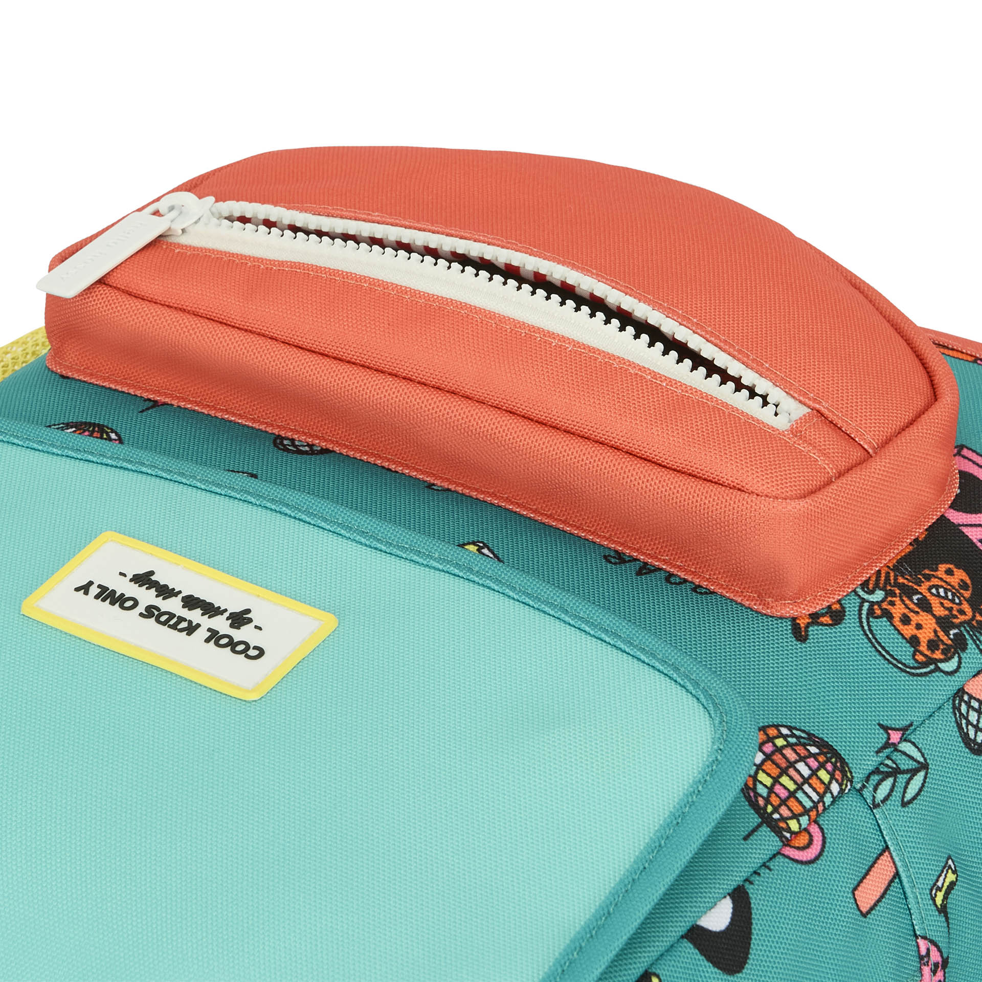 Children's green coral animals patterned backpack Hello Hossy