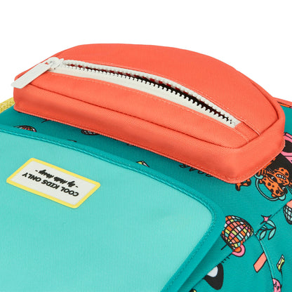 Children's green coral animals patterned backpack Hello Hossy