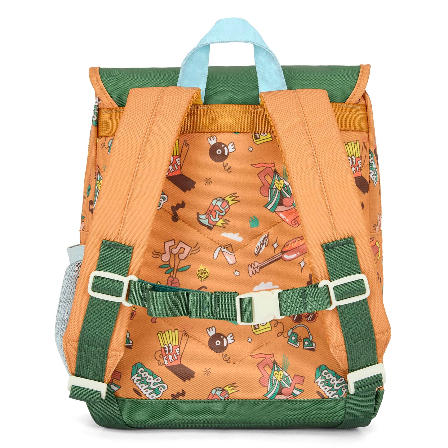 Children's brown patterned music backpack Hello Hossy
