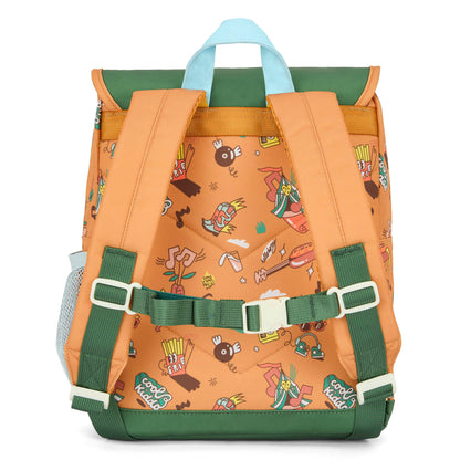 Children's brown patterned music backpack Hello Hossy
