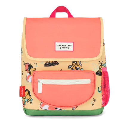 Sac à dos enfant jaune rose motif licorne Hello Hossy