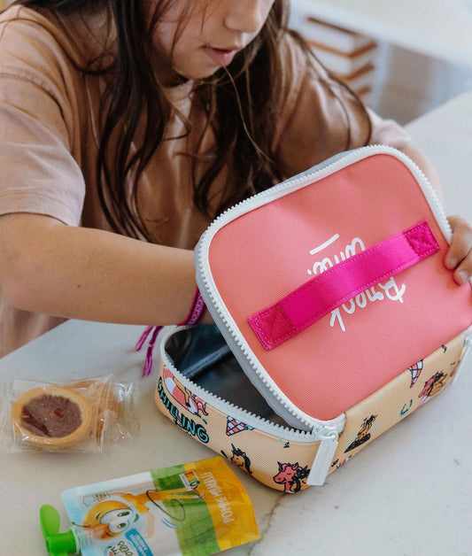 Snack Bag yellow pink unicorn Hello Hossy