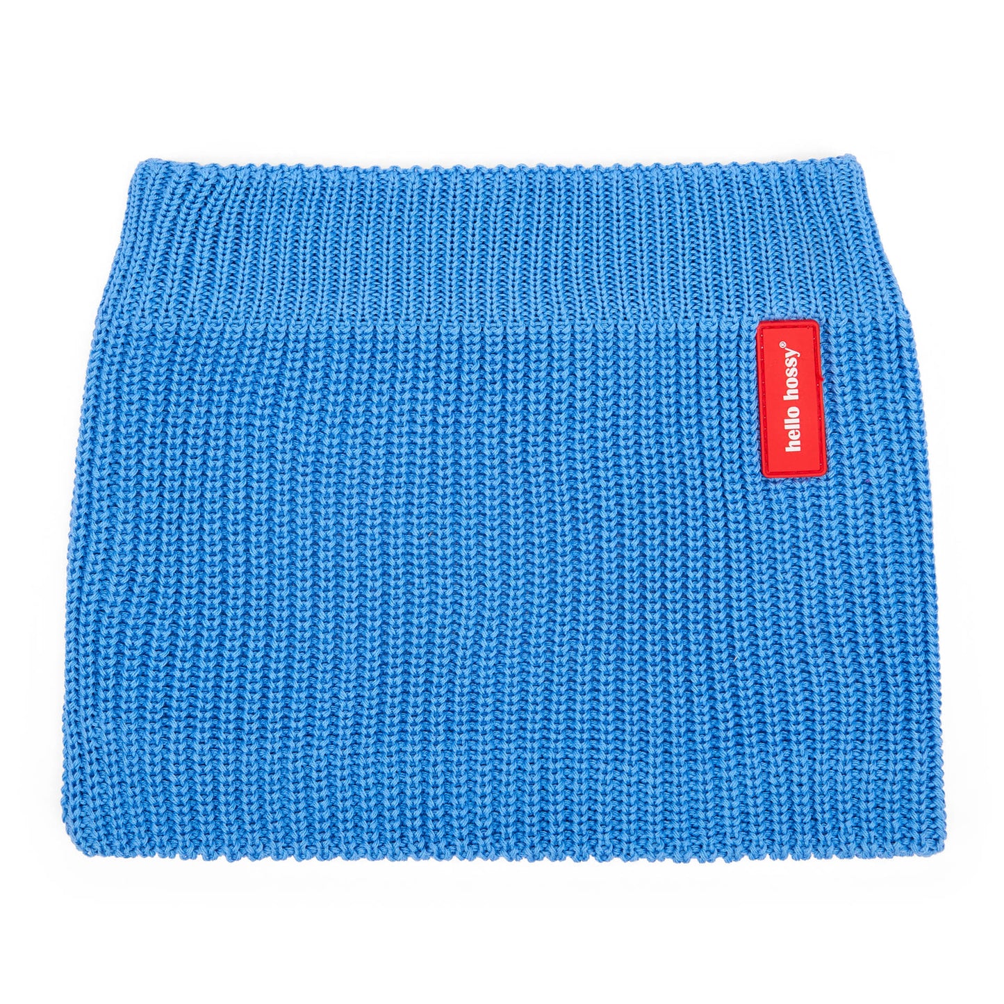Children's Snood blue knit red label Hello Hossy