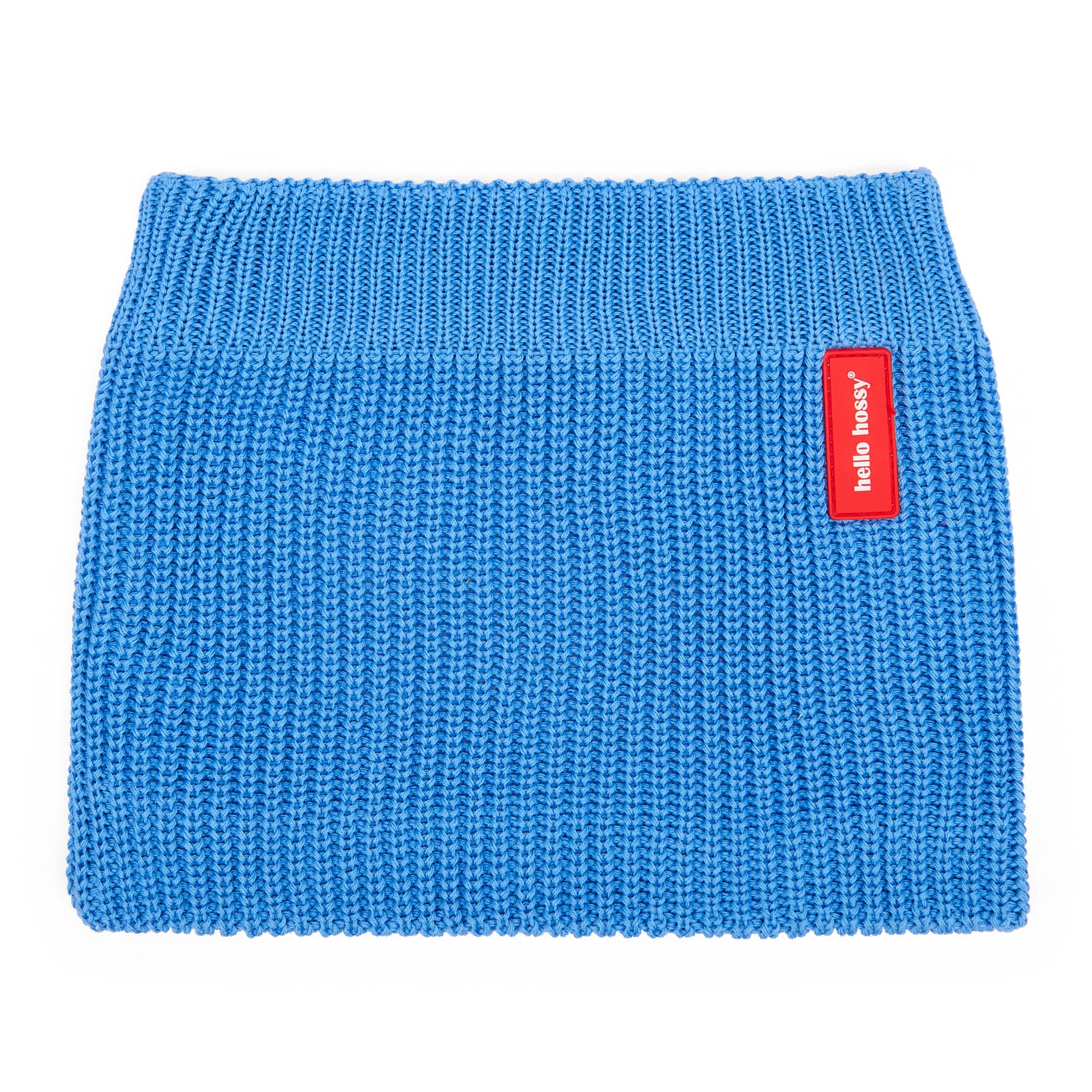 Children's Snood blue knit red label Hello Hossy