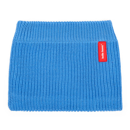 Children's Snood blue knit red label Hello Hossy