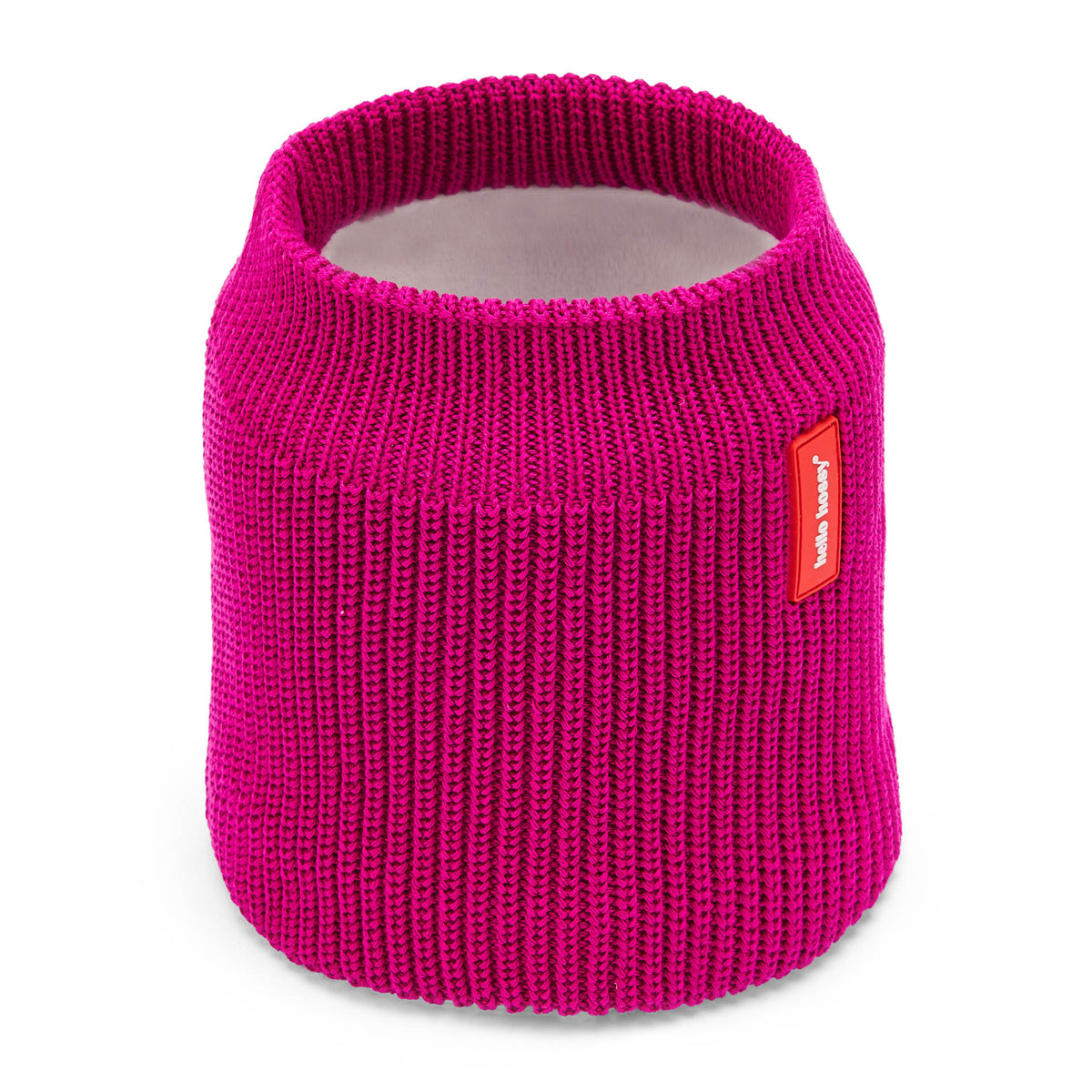Children's Snood purple knit fleece lining Hello Hossy