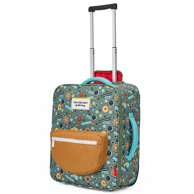 Kids suitcase Smiley, cabin size, with wheels, Cool Kids Only !