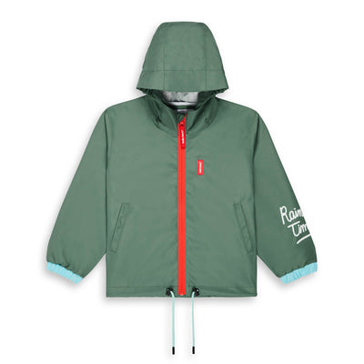 Veste de Pluie imperméable avec capuche Captain pour enfant – vue à plat, de face