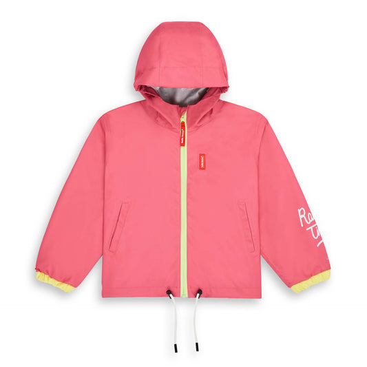 Veste de Pluie imperméable avec capuche Pitaya pour enfant – vue à plat, de face