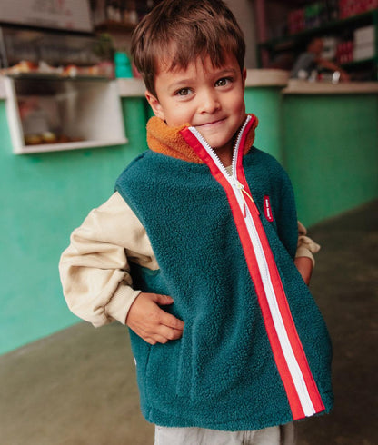 Duck Blue Sleeveless Fleece