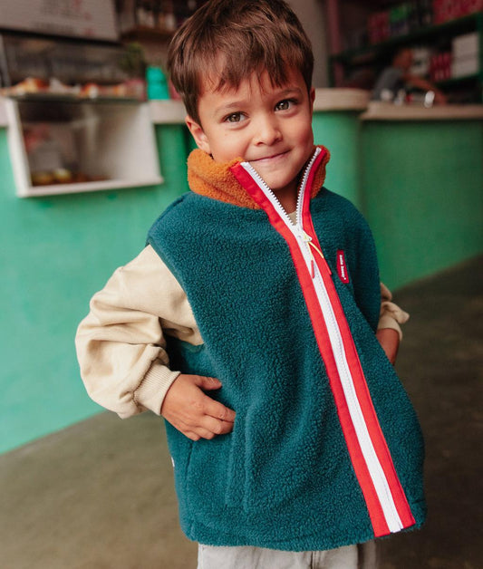 Duck Blue Sleeveless Fleece