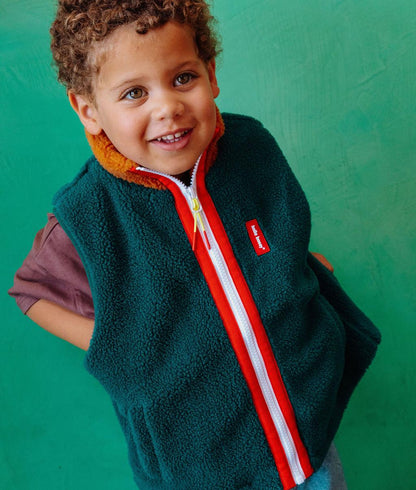 Duck Blue Sleeveless Fleece
