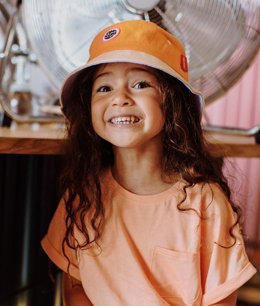 Mini Orange Bucket Hat
