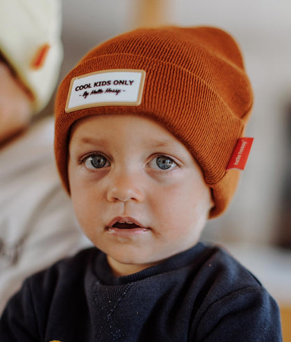 Bonnet Enfants Urban Cacao, 100% coton biologique, dès 9 mois, Cool Kids Only !