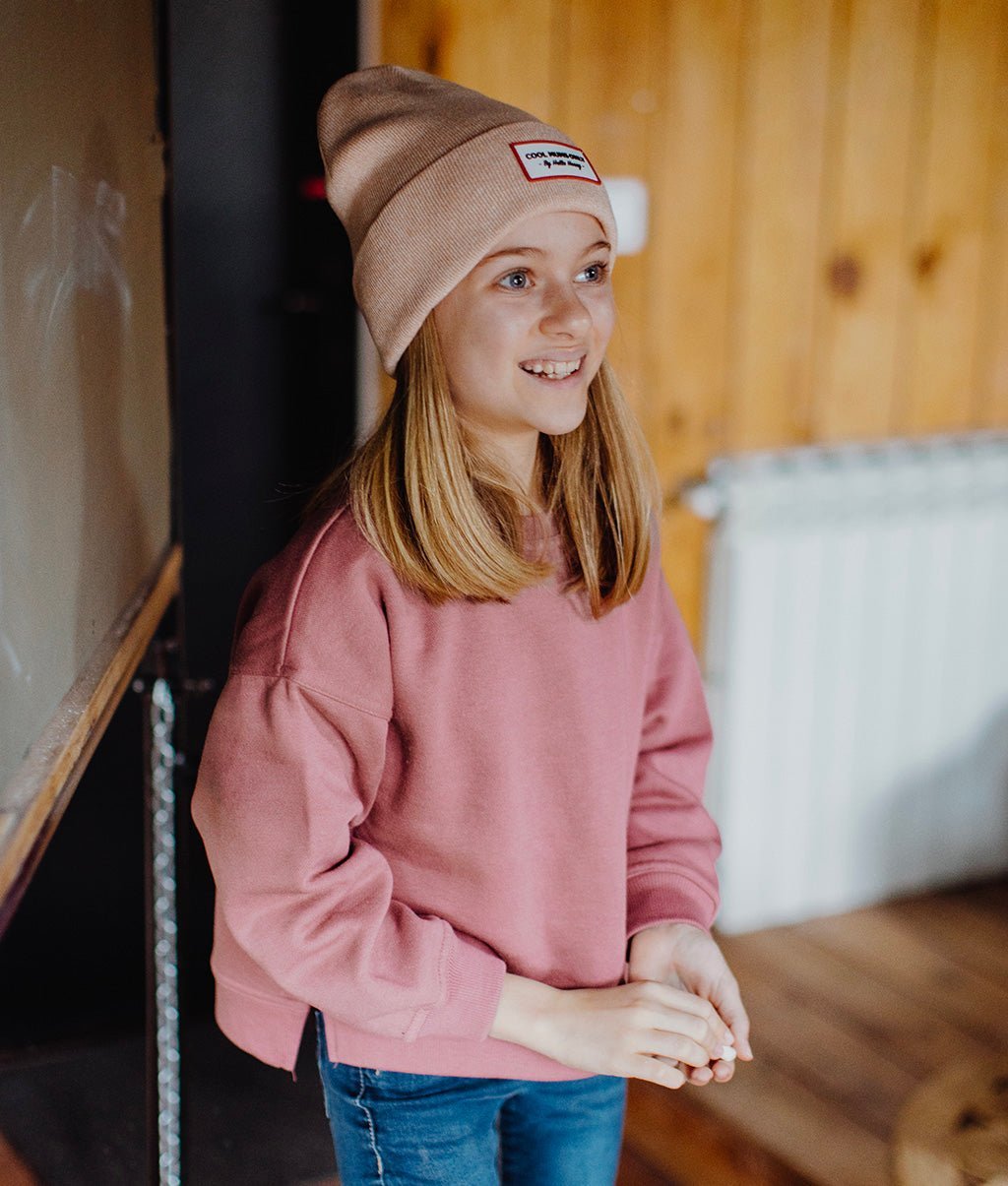 Bonnet Enfants Urban Nude, coton, effet chiné, maille douce et fine, dès 9 mois, Cool Kids Only !