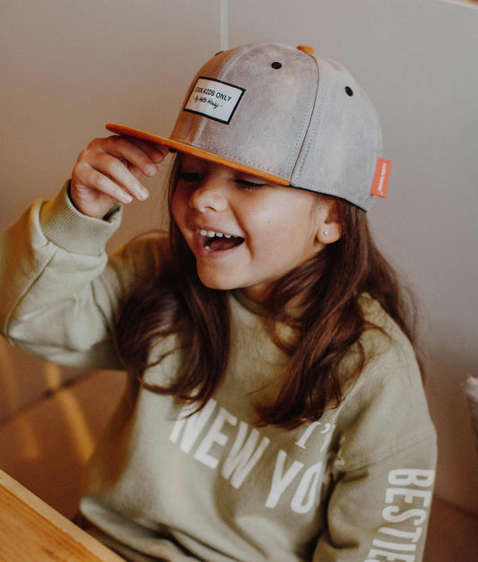 Casquette Daim Street Grey Enfants & Bébés, Cool Kids Only, Hello Hossy