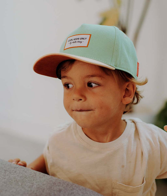 Casquette Enfants Mini Garden, visière courbée, 100% coton biologique, certifiée Oeko-Tex, dès 9 mois, Cool Kids Only !